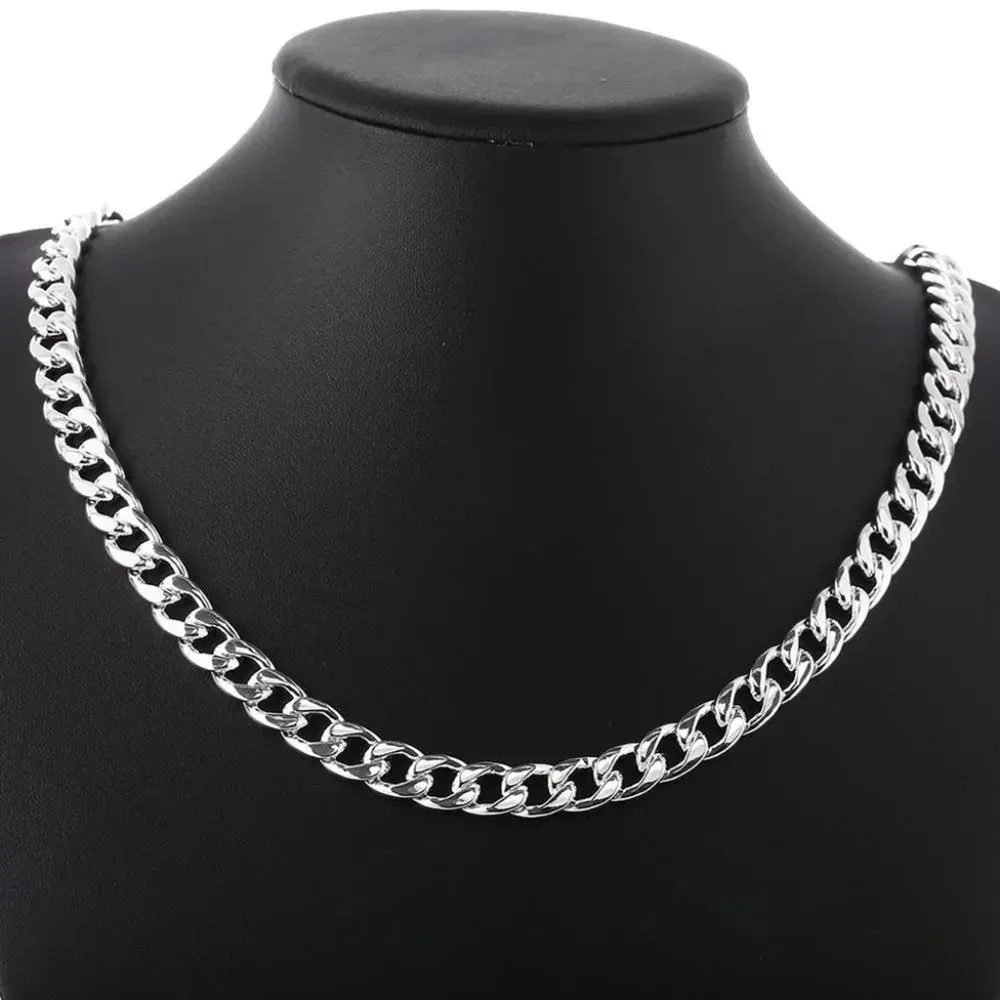 Large Men's Cuban 22" Chain and 8" Bracelet Combo - Picture 2 of 6
